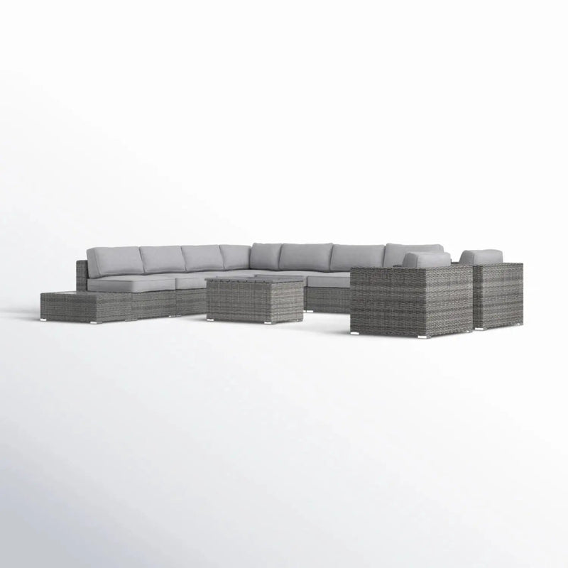 Wicker Sectional Seating Group With Cushions by HouseOfZazla
