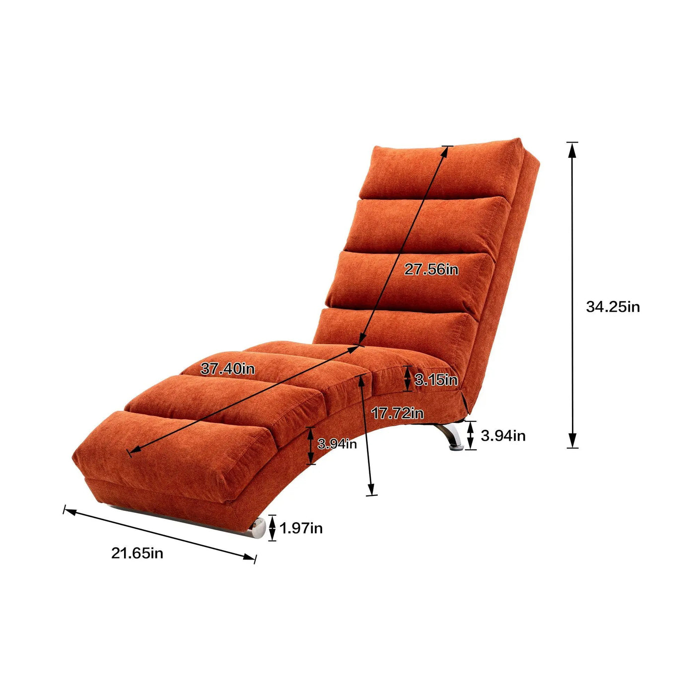 Massage Chaise Lounge Indoor With Remote Control, Ergonomic Electric Massage Lounger by Unique Piece Furniture