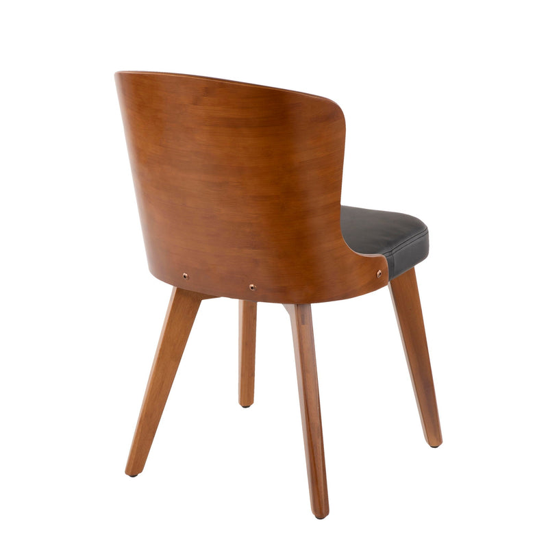 Bocello - Mid-Century Chair - Walnut / Black by HouseOfZazla