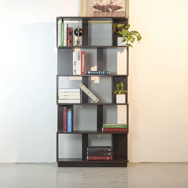Modern 5 Tier Open Storage Bookcase by HouseOfZazla
