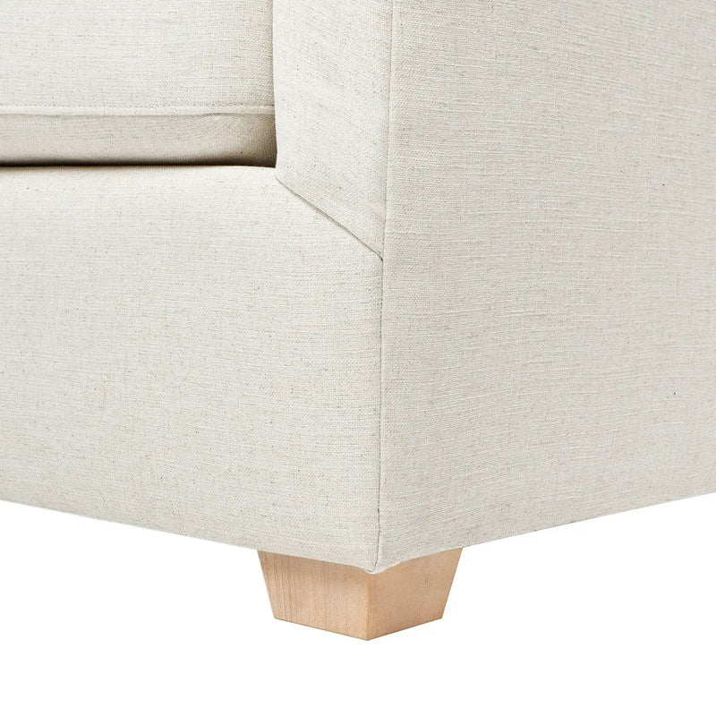 Ada - Flared Arm Contemporary Sofa With Lumbar Pillows - Flax White by Unique Piece Furniture