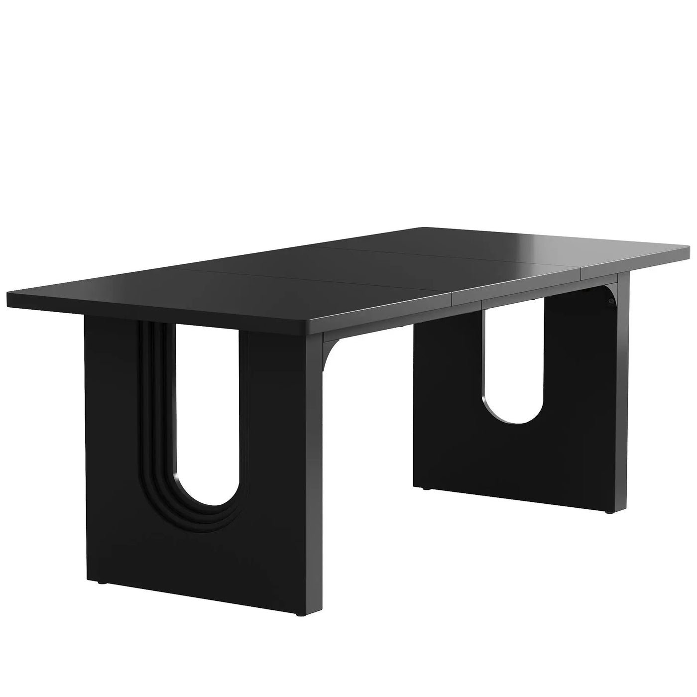 Rectangular Dining Table For 6 - 8 People With Pedestal Base by HouseOfZazla