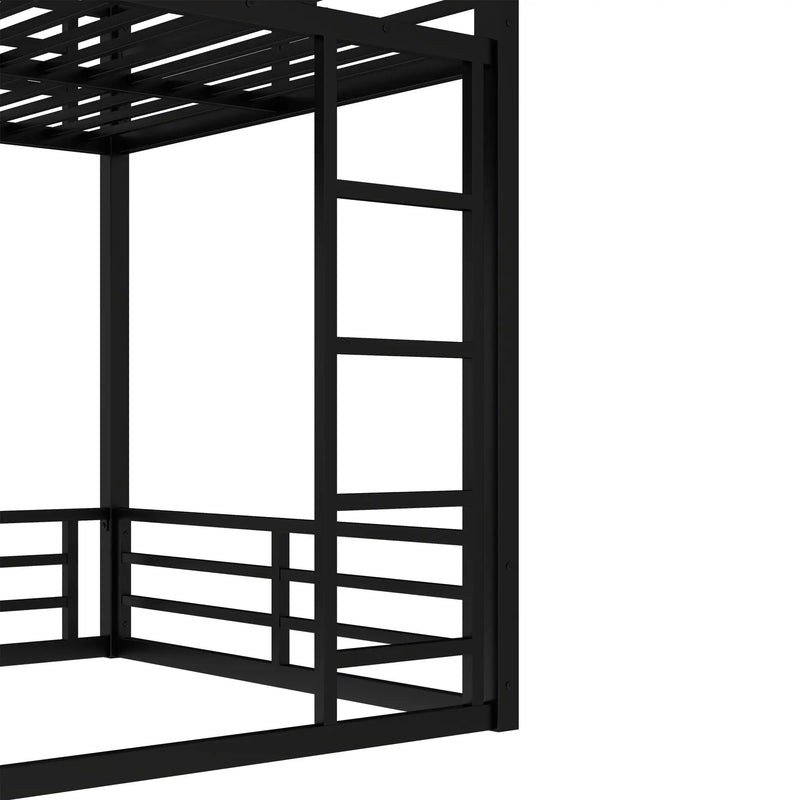 Metal Bunk Bed, Full XL Over Full XL Frame by HouseOfZazla