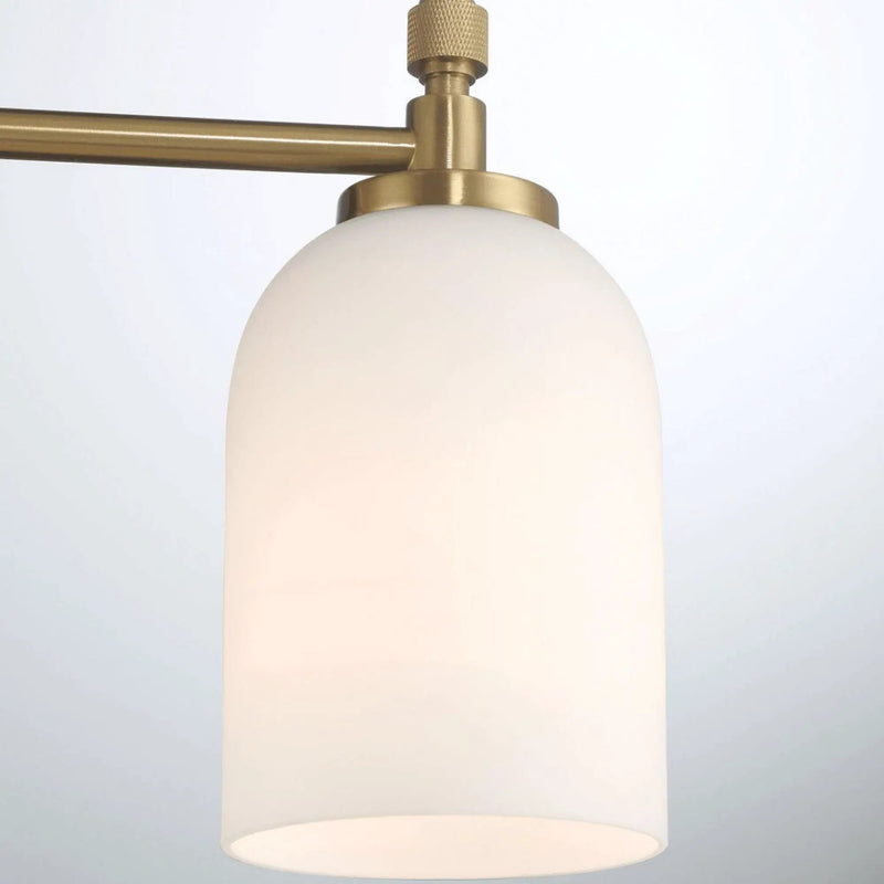 Meadows - 3 Lights Vanity Brush Bathroom Wall Light For Bathroom Over Mirror - Black / Gold / White by HouseOfZazla