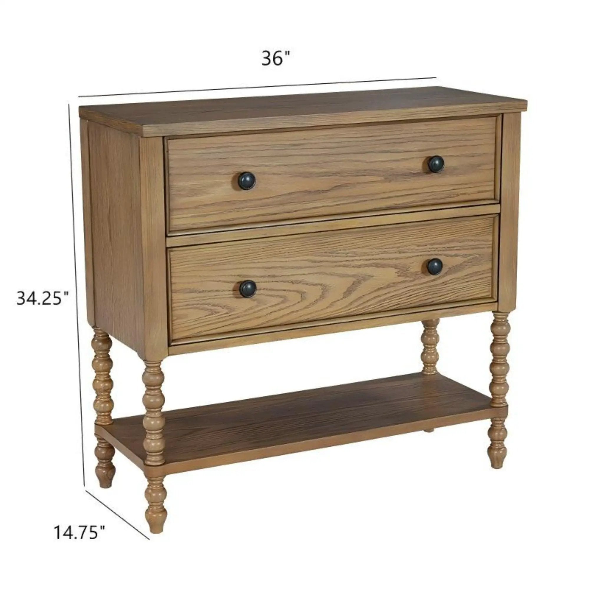 2 Drawer Accent Chest - Natural by Unique Piece Furniture