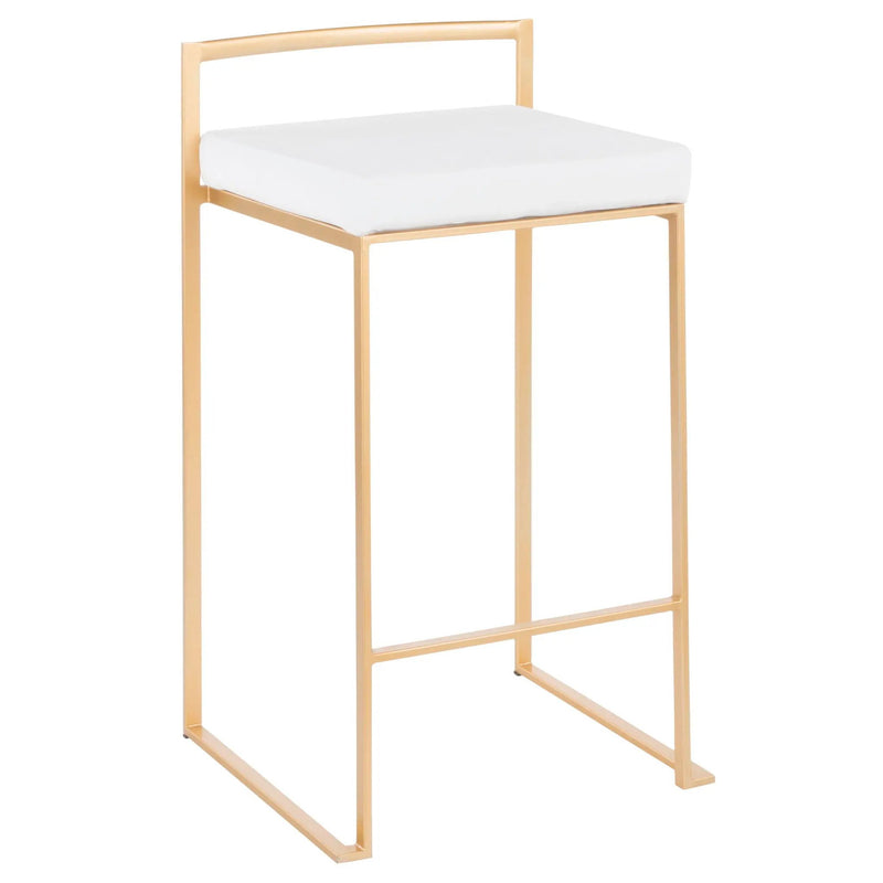 Fuji - Contemporary / Glam Design Counter Stool (Set of 2) by HouseOfZazla