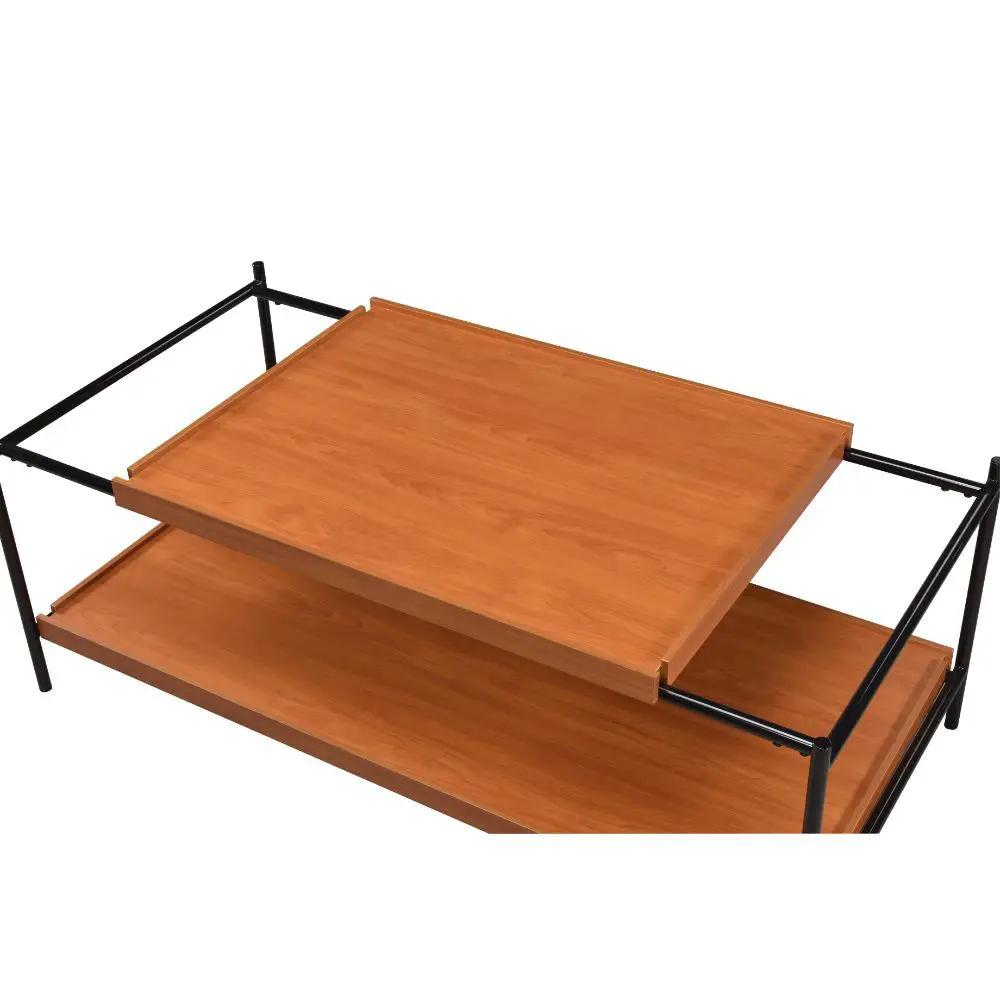 Oaken - Coffee Table - Honey Oak & Black by Unique Piece Furniture