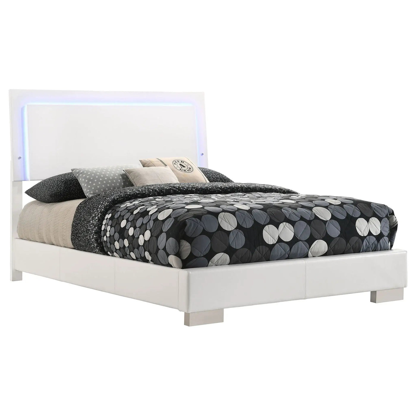 Felicity - LED Panel Bed With Built In Lighting by HouseOfZazla