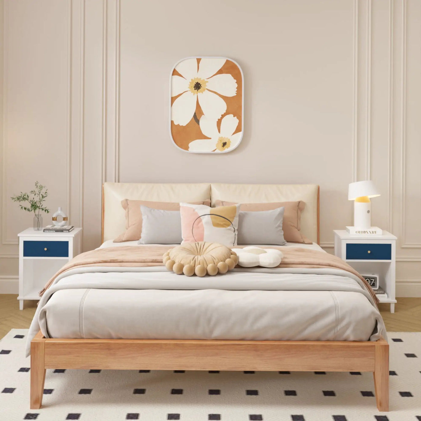 Nightstand With 1 Drawer 1 Shelf by HouseOfZazla