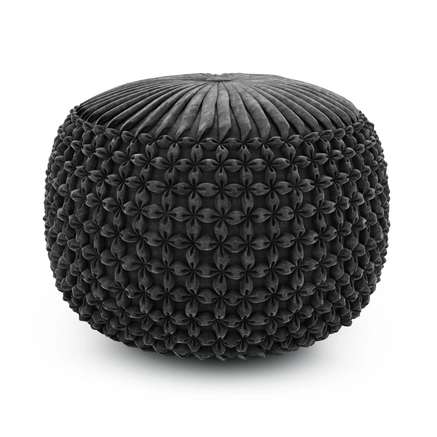 Renee - Handcrafted Round Pouf by HouseOfZazla