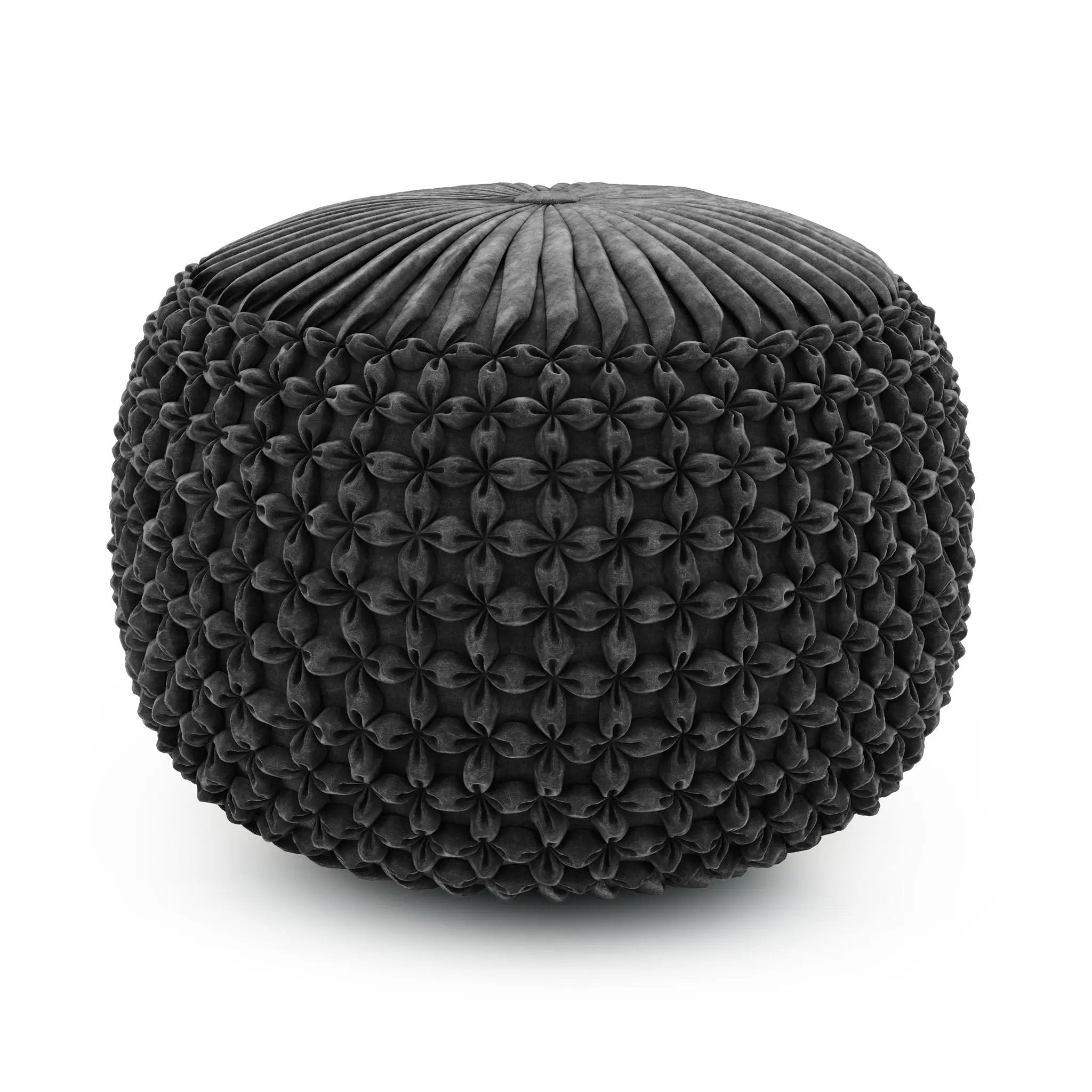 Renee - Handcrafted Round Pouf by Unique Piece Furniture