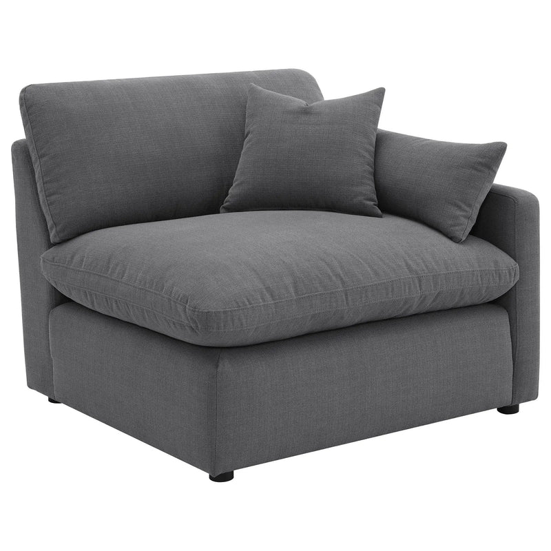Hobson 4-piece Upholstered Modular Sectional Sofa Charcoal by Unique Piece Furniture