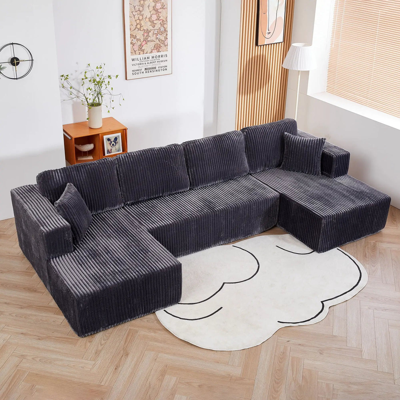 U-Shape Modular Sectional Sofa For Living Room by HouseOfZazla