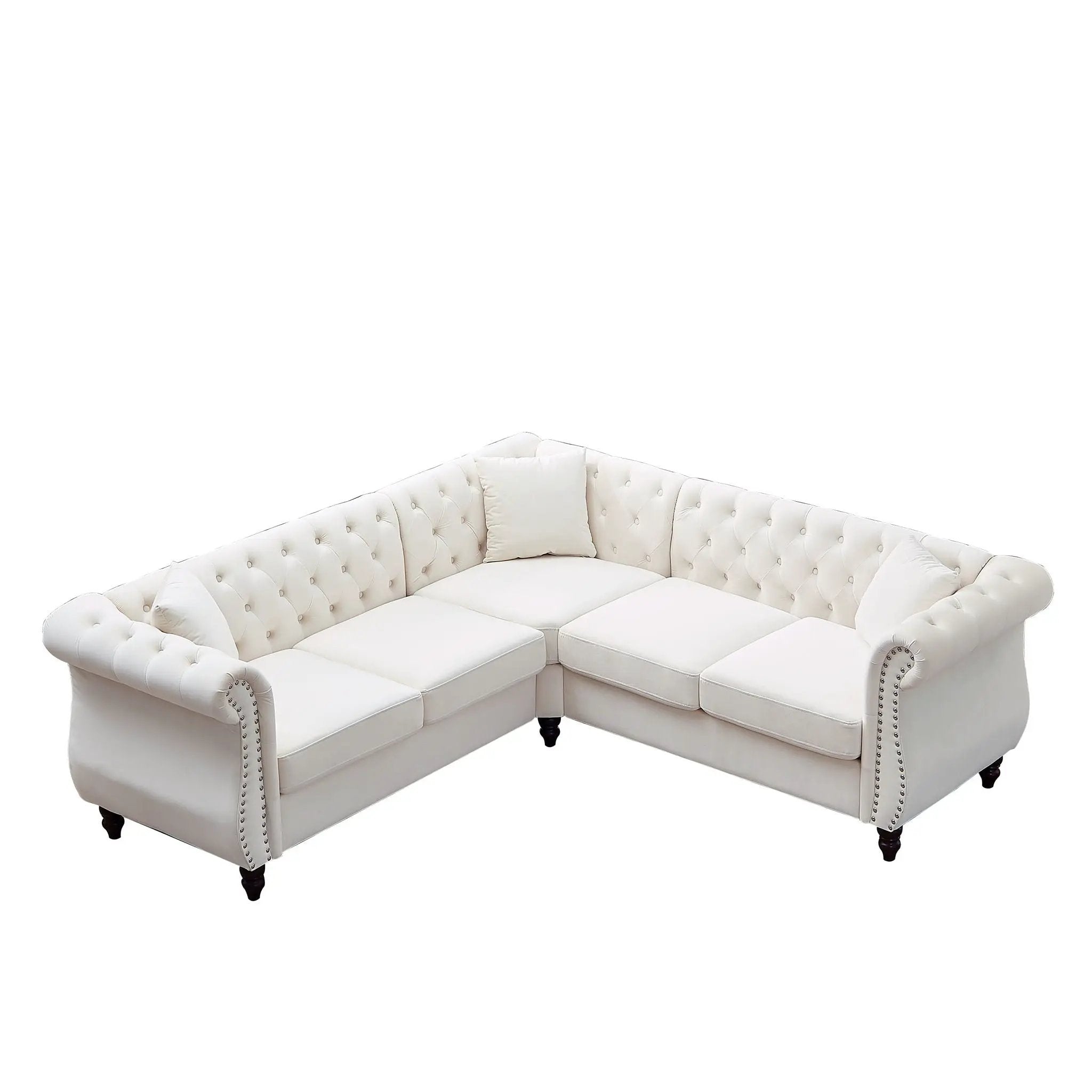 Streamline Modern L-Shaped Corner Sofa by HouseOfZazla