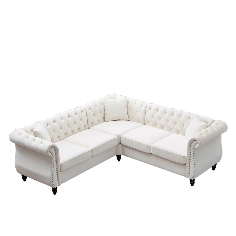 Streamline Modern L-Shaped Corner Sofa by HouseOfZazla