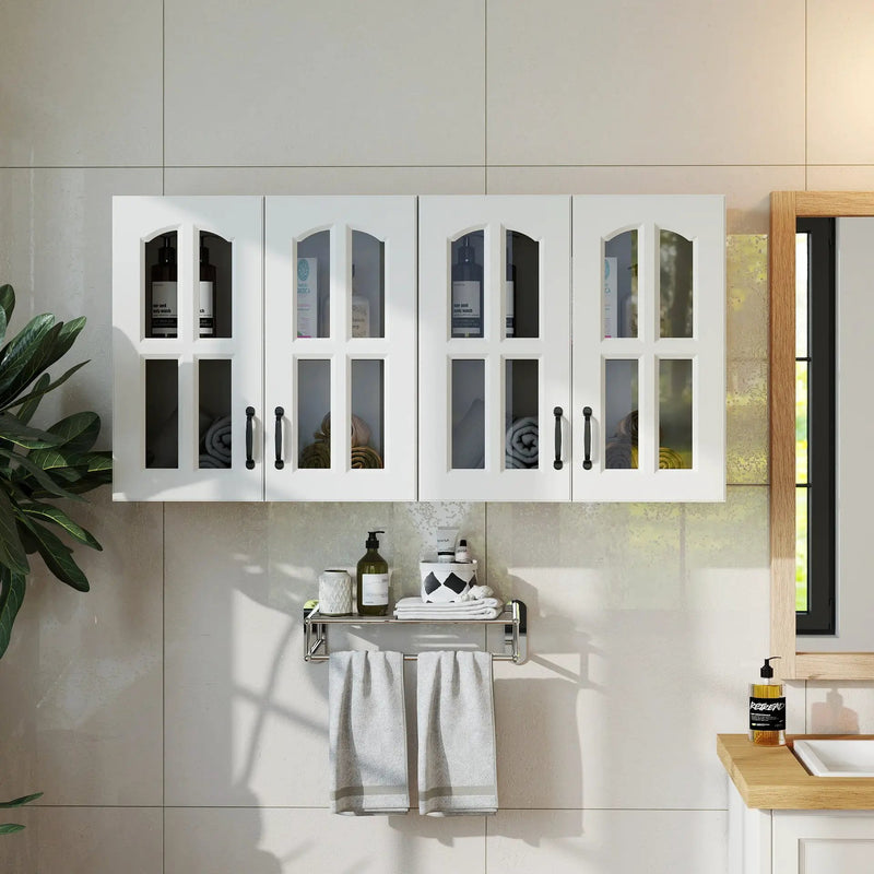 Wall Cabinet with Glass Door and Adjustable Shelves by HouseOfZazla
