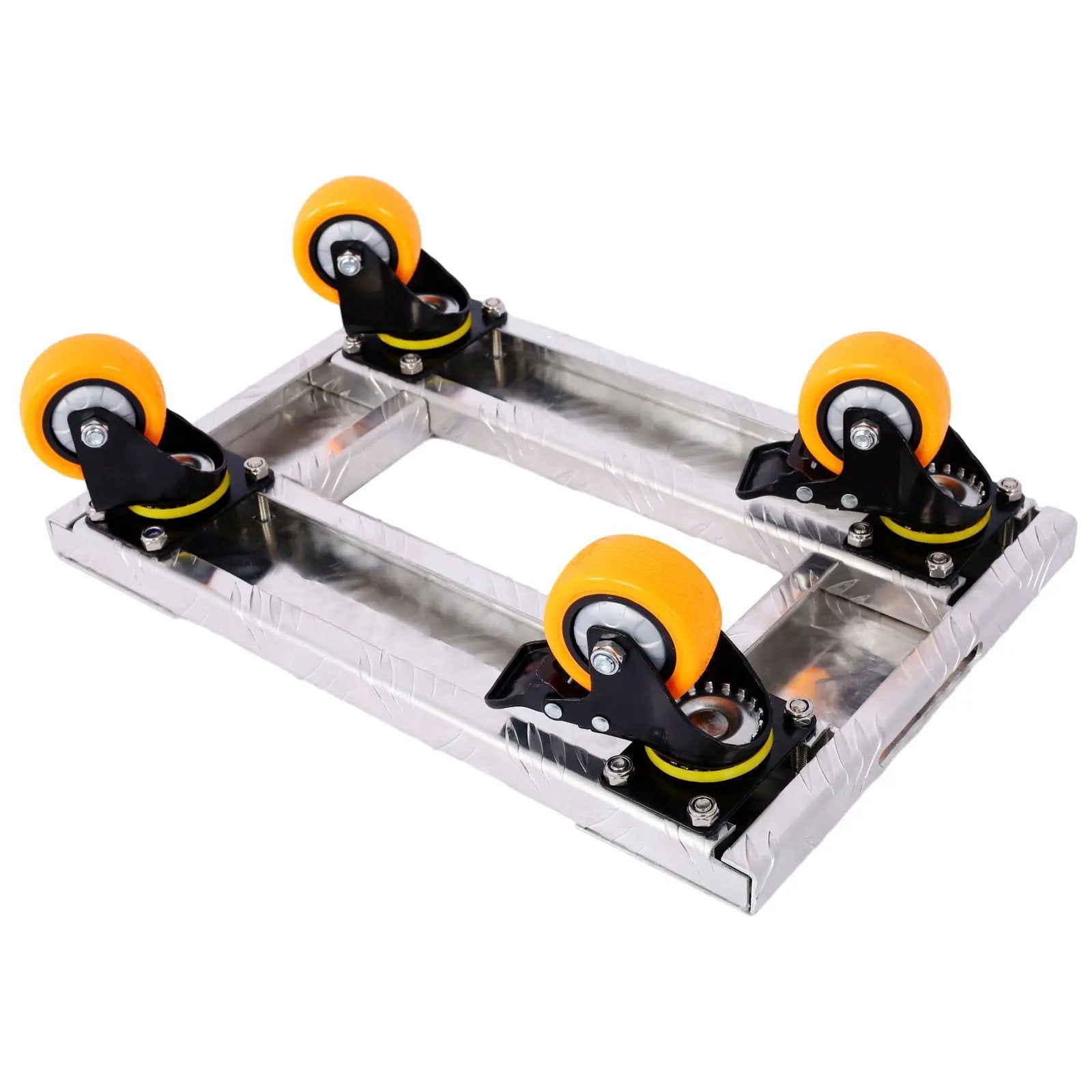Heavy Duty Furniture Dolly Trolley Car, Aluminum Frame With 3" Tpu Professional Casters, Brake Option by Unique Piece Furniture