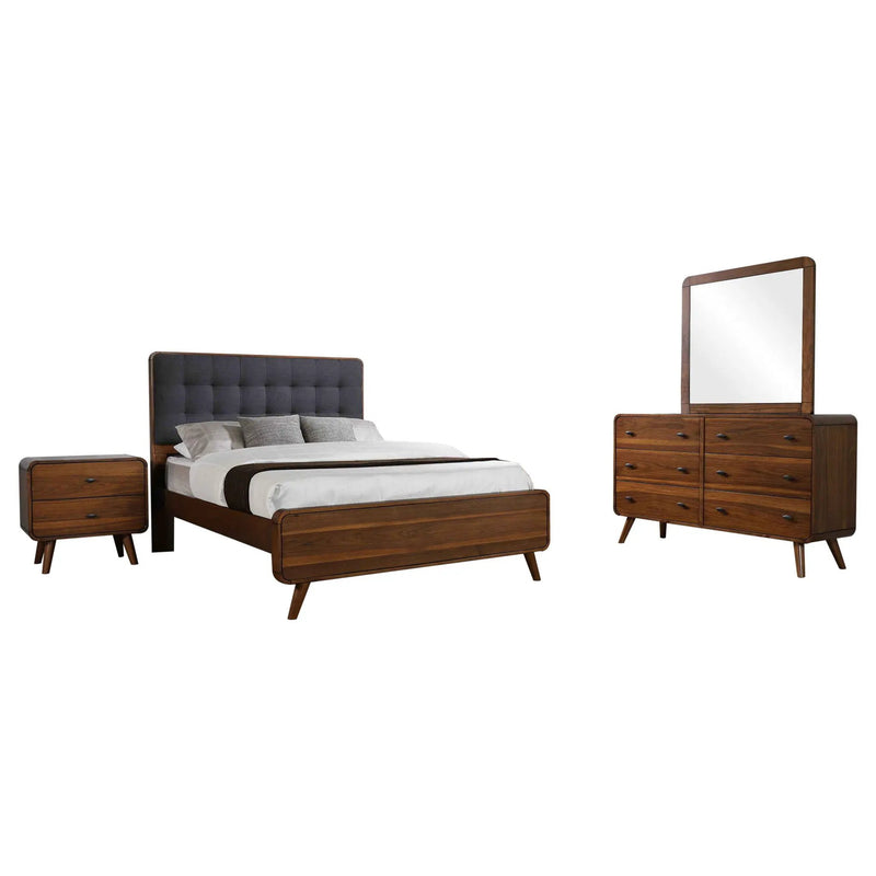 Robyn 4-piece Full Bedroom Set Dark Walnut by Unique Piece Furniture