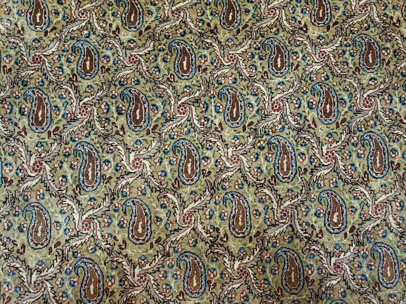 4' X 7' Handmade Turkish Wool Rug Paisley Hand Knotted Flowers One Of A Kind by Jewel Rugs