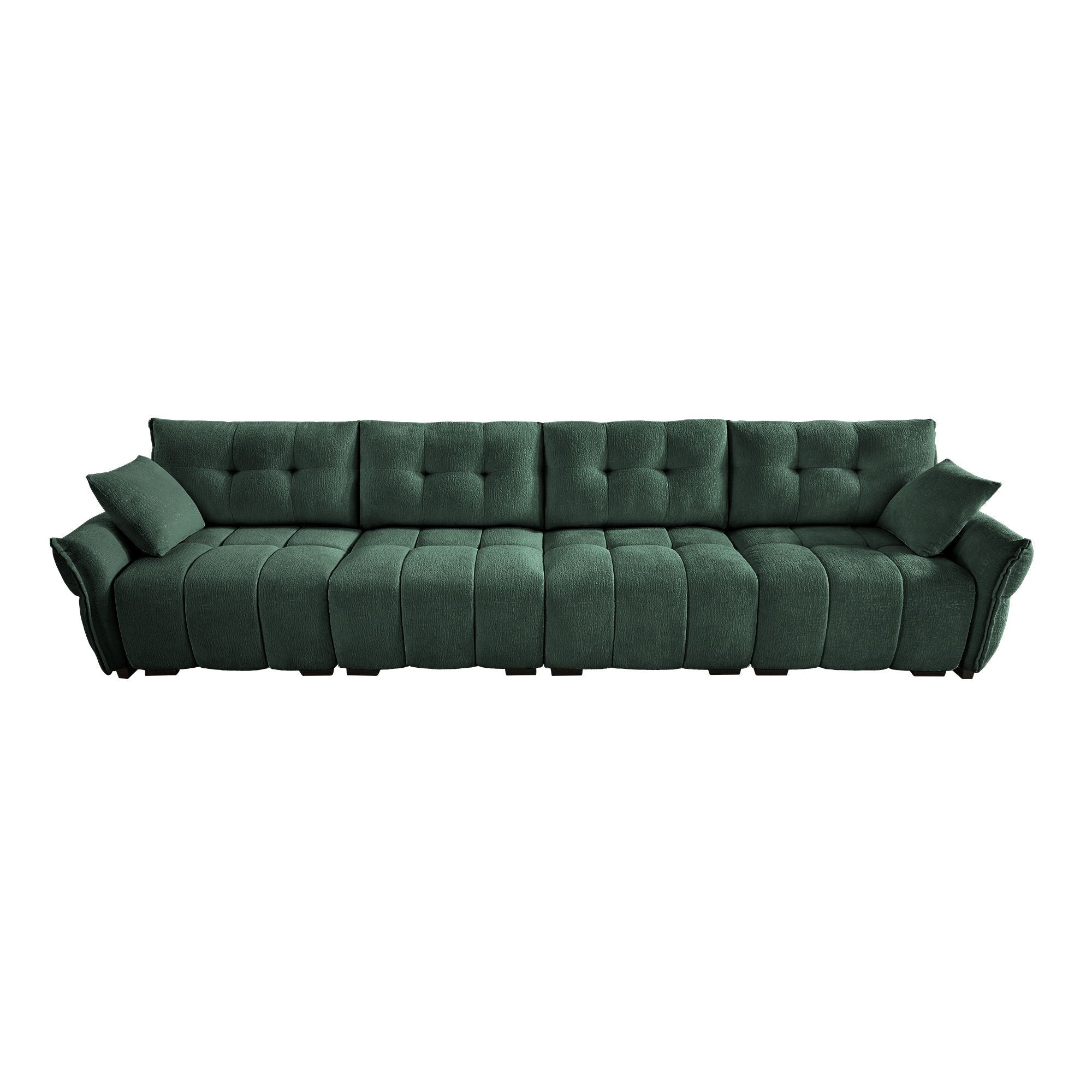 Modern Sofa & Pillows, Textured Cover, High Rebound Cushions by HouseOfZazla
