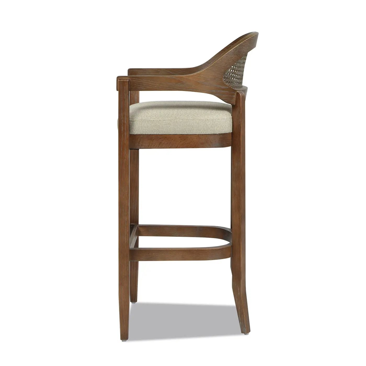 Americana - Mid-Century Modern Cane Back Counter Stool by HouseOfZazla