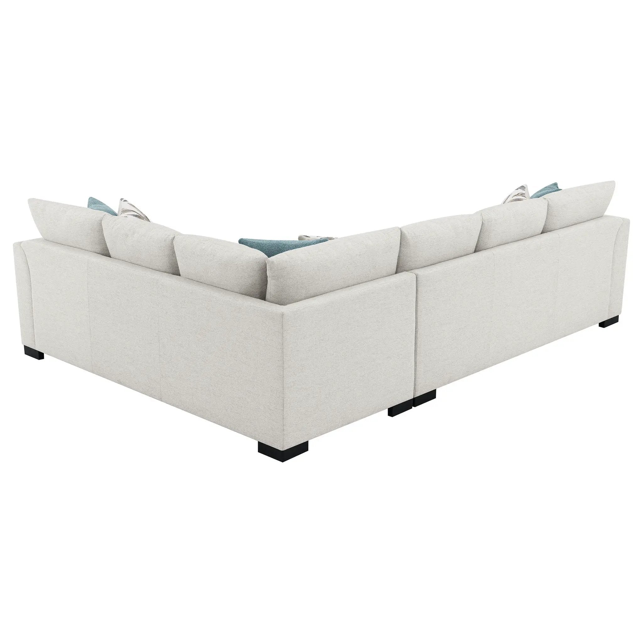 Radison - Upholstered Sectional Sofa With Hidden Sleeper - Greige by HouseOfZazla