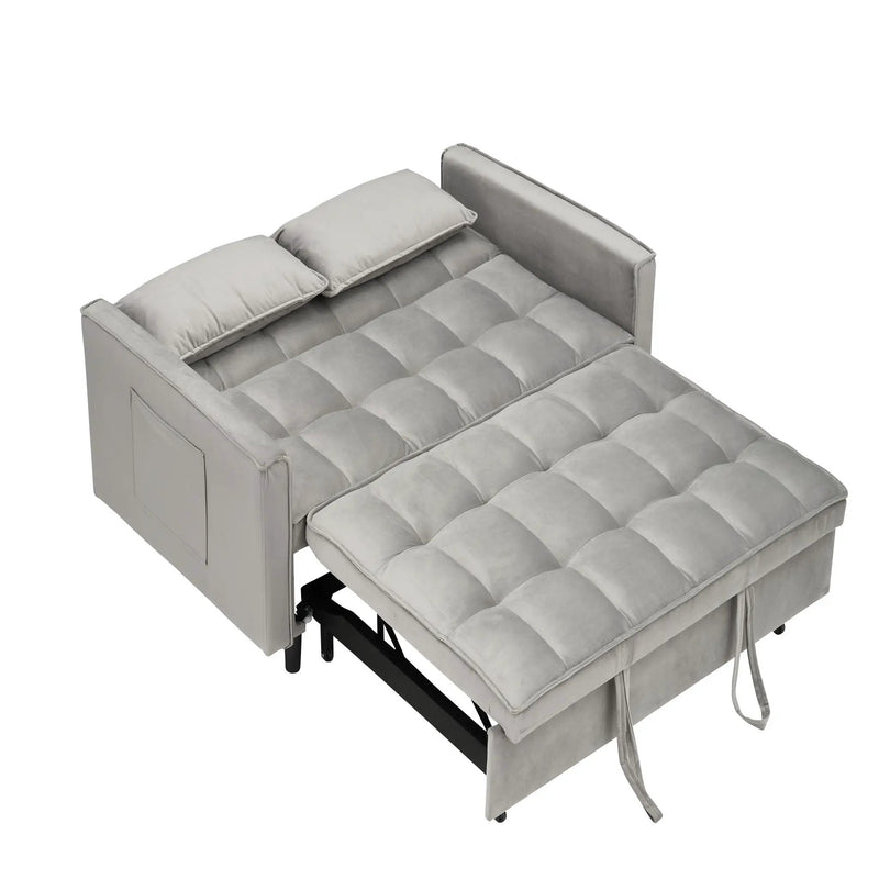 Sofa Bed With Pockets, 3 In 1 Convertible For Living Room by Unique Piece Furniture