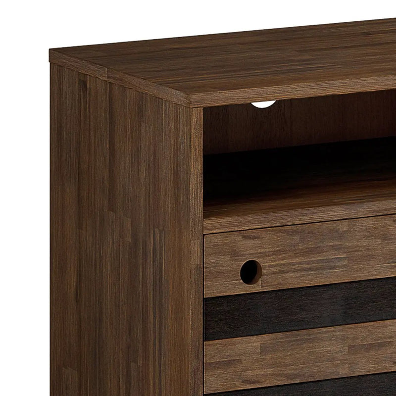 Clarkson - TV Stand - Rustic Natural Aged Brown by Unique Piece Furniture