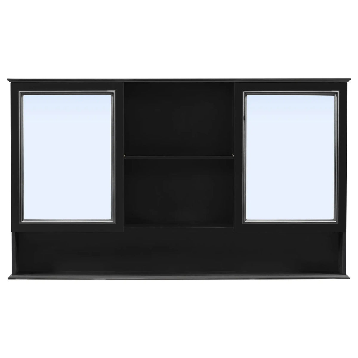 Double Sink Bathroom Vanity Set with Wall Mount Mirror Cabinet by HouseOfZazla