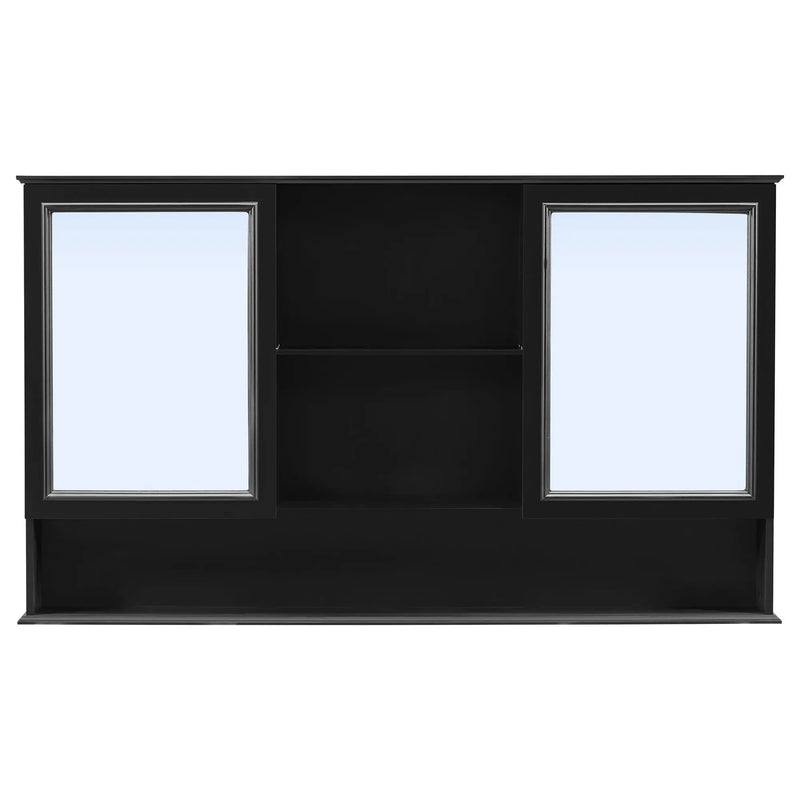 Double Sink Bathroom Vanity Set with Wall Mount Mirror Cabinet by HouseOfZazla