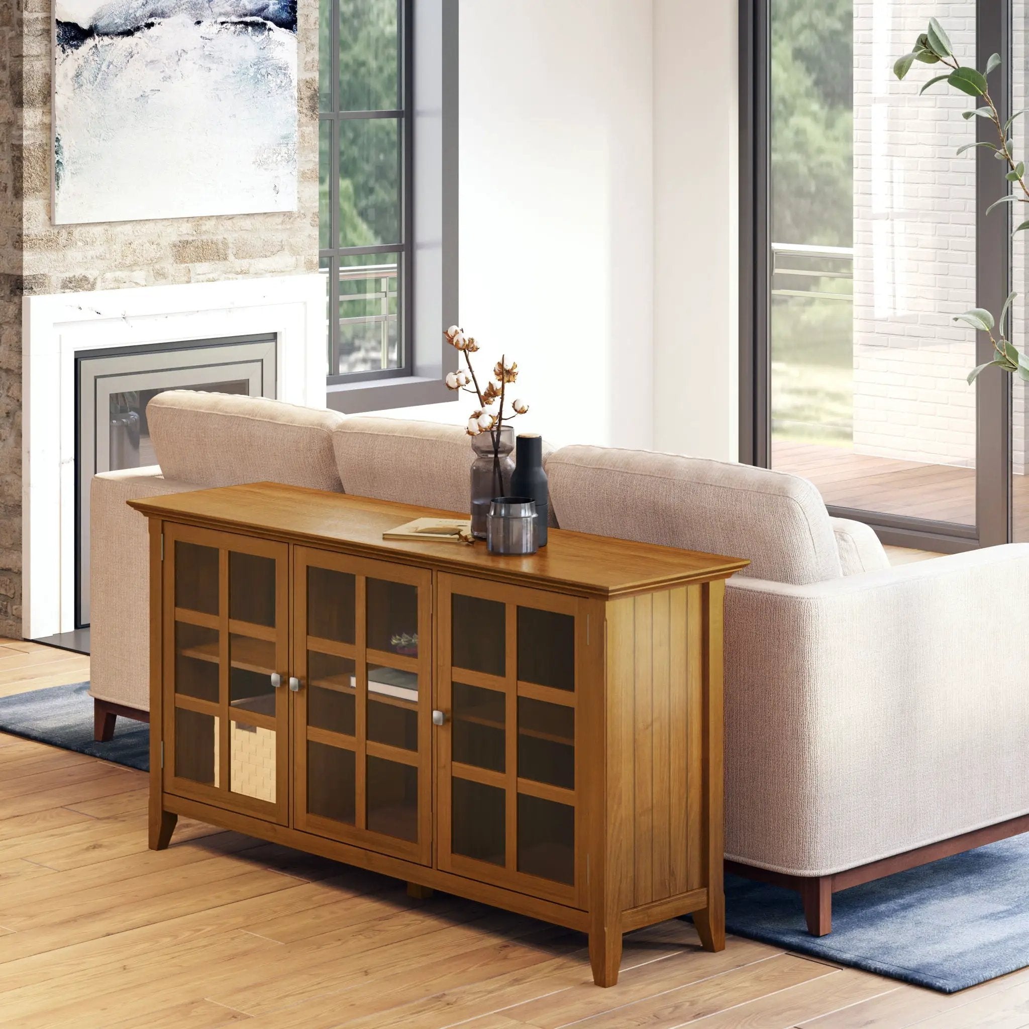 Acadian - Wide Storage Cabinet Handcrafted by HouseOfZazla