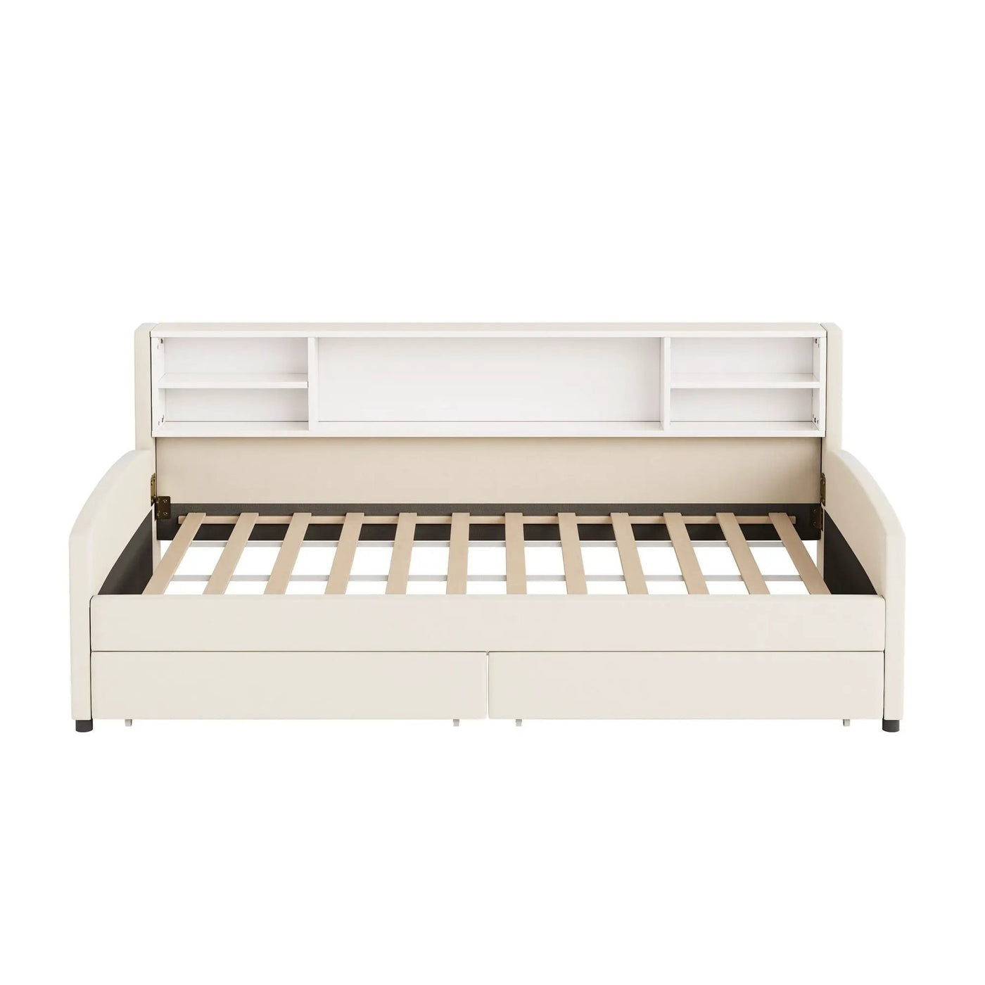 Luxurious Upholstered Platform Bed With Storage Drawers by Unique Piece Furniture