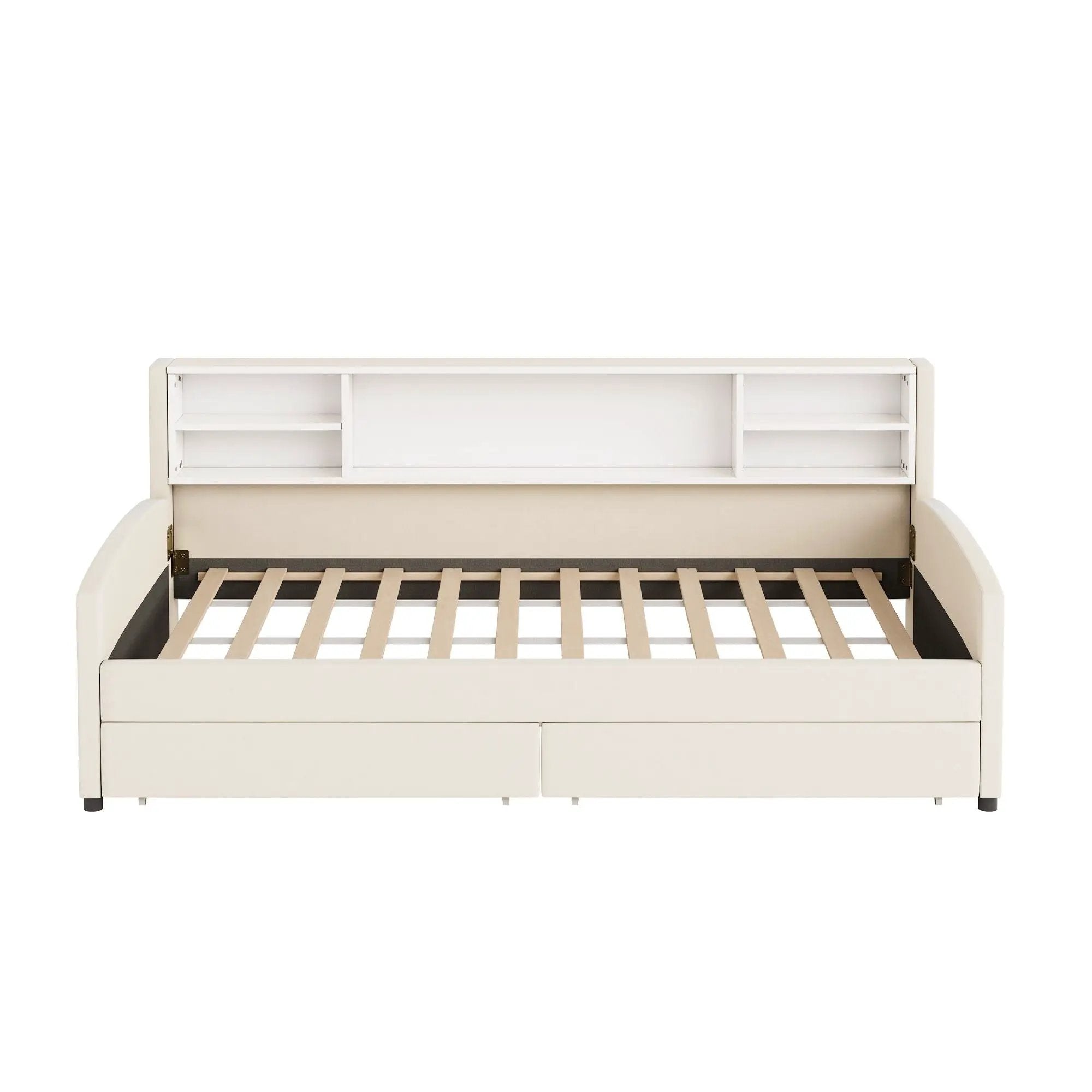 Luxurious Upholstered Platform Bed With Storage Drawers by Unique Piece Furniture