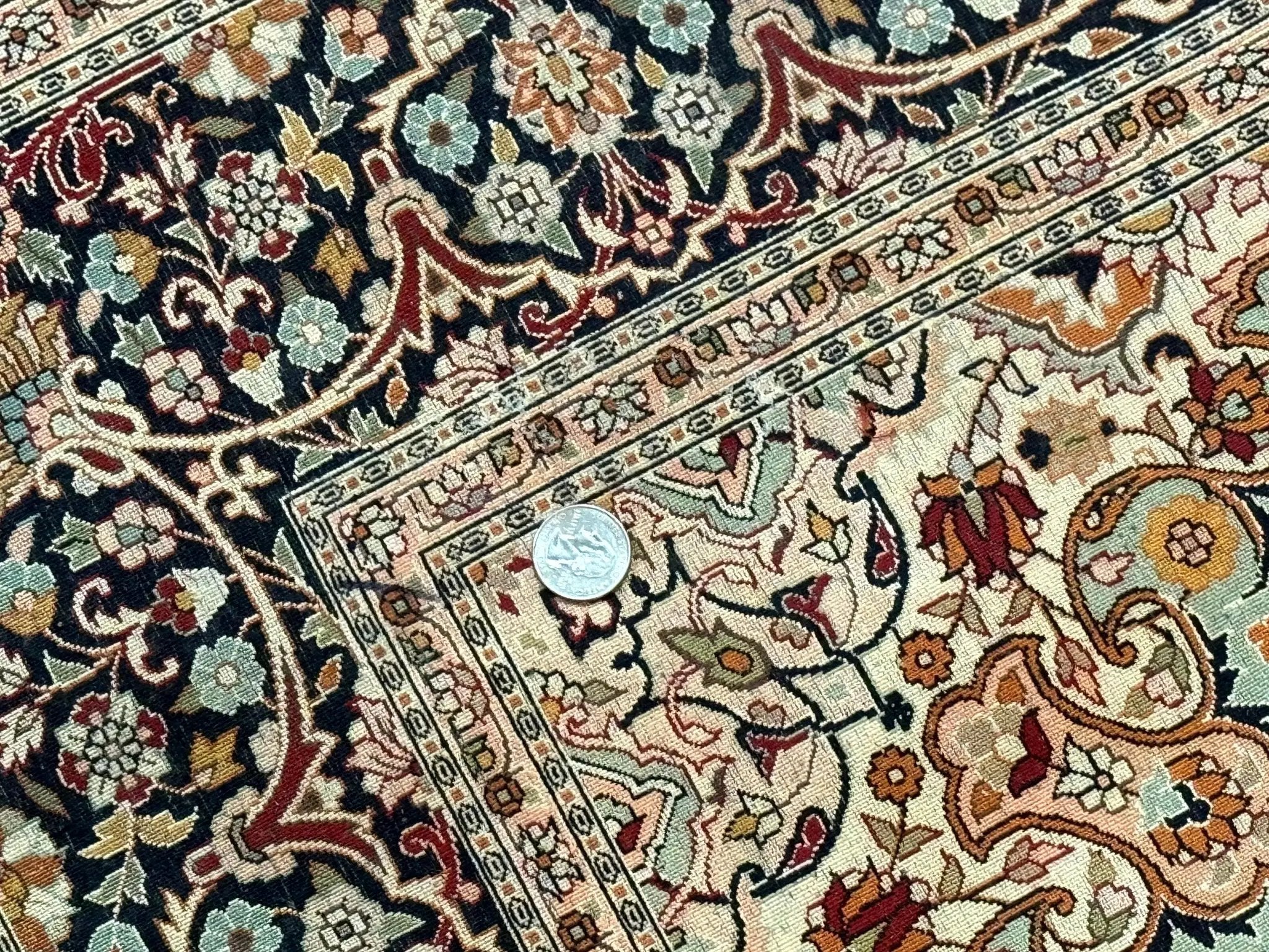 4x6 Silk Rug, Very Fine 650 KPSI, Silk Persian Carpet, Red, Floral Medallion, Sino Persian by Jewel Rugs
