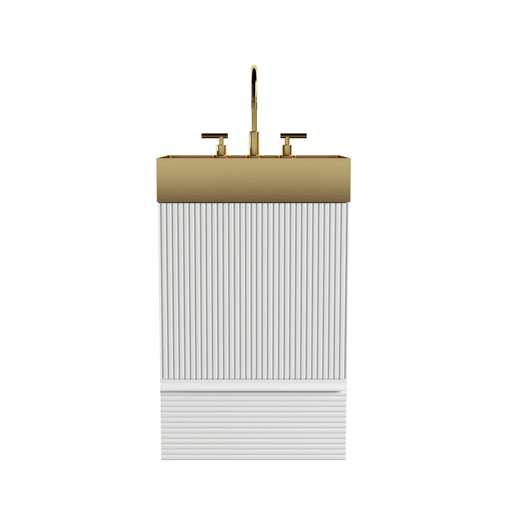 Gada 20" Striped Velvet Bathroom Vanity by HouseOfZazla