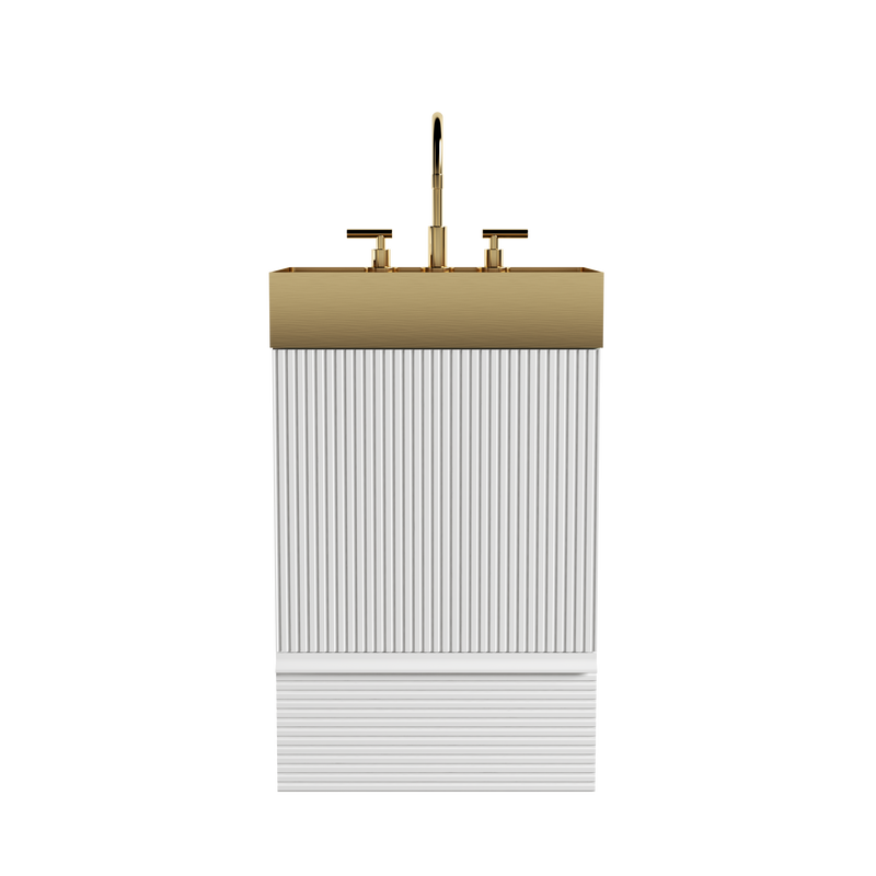 Gada 20" Striped Velvet Bathroom Vanity by HouseOfZazla