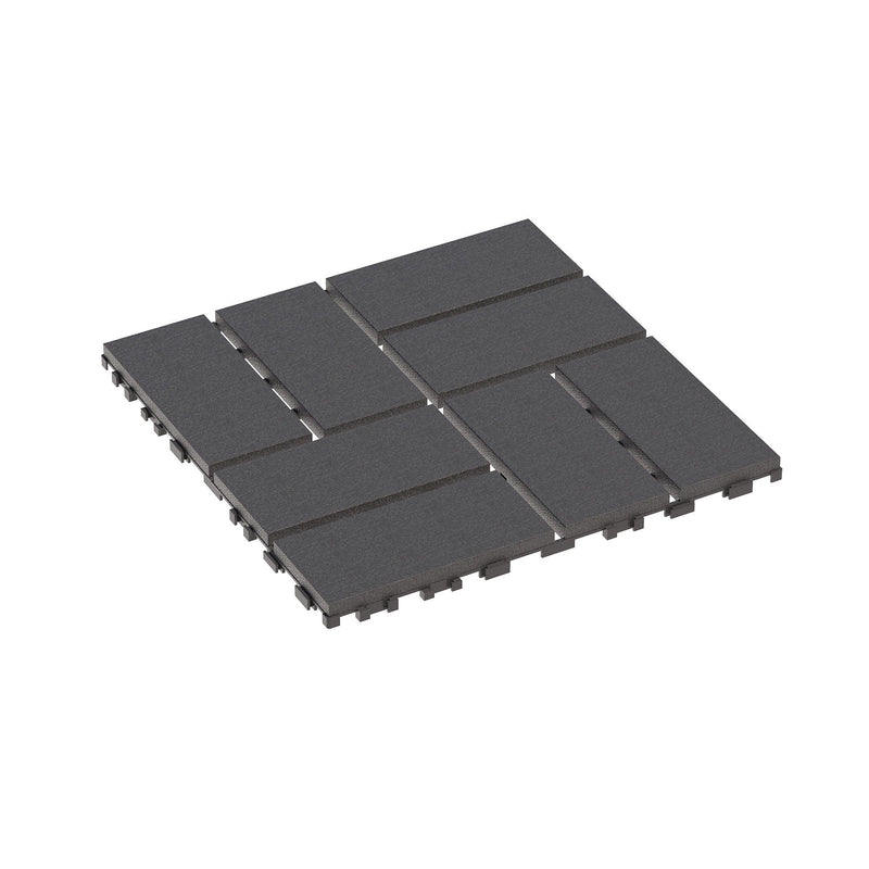 Plastic Interlocking Deck Tiles Patio Deck Tiles Waterproof Outdoor Use by HouseOfZazla