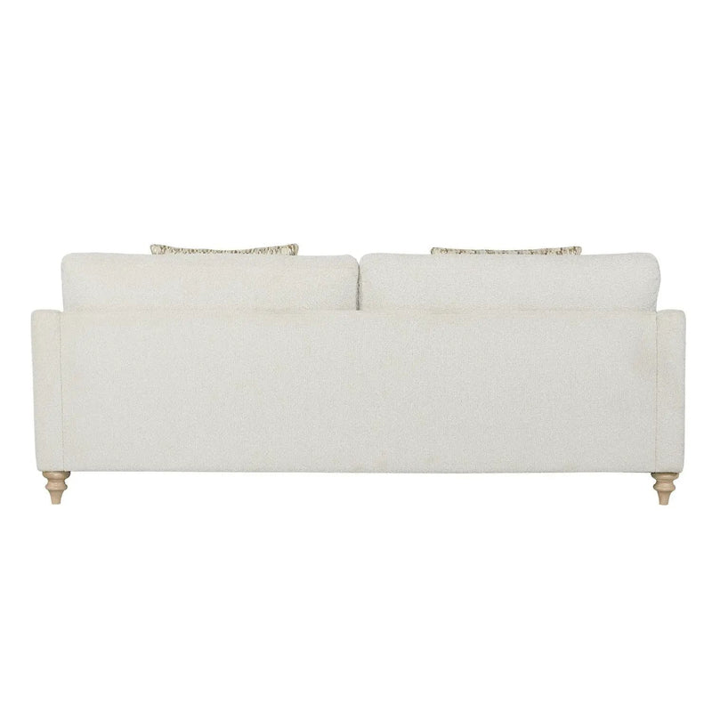 Sofa Single Reverable Cushion With 2 Pillows - Off White
