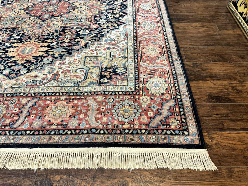 Karastan Navy Heriz #700/701 Rug, 8.8 x 10.6 Karastan Carpet, Wool Pile, Discontinued Vintage Karastan Rug, Original 700 Series, Geometric by Jewel Rugs