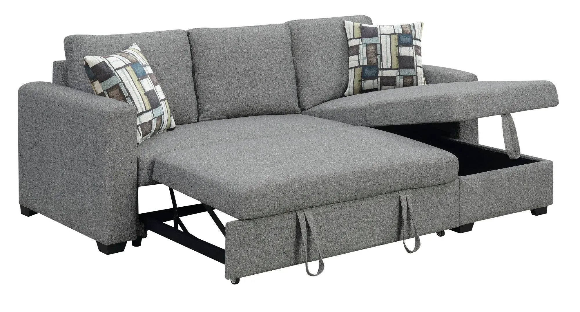 Pensole - Reversible Pop - Up Sleeper Sectional by HouseOfZazla