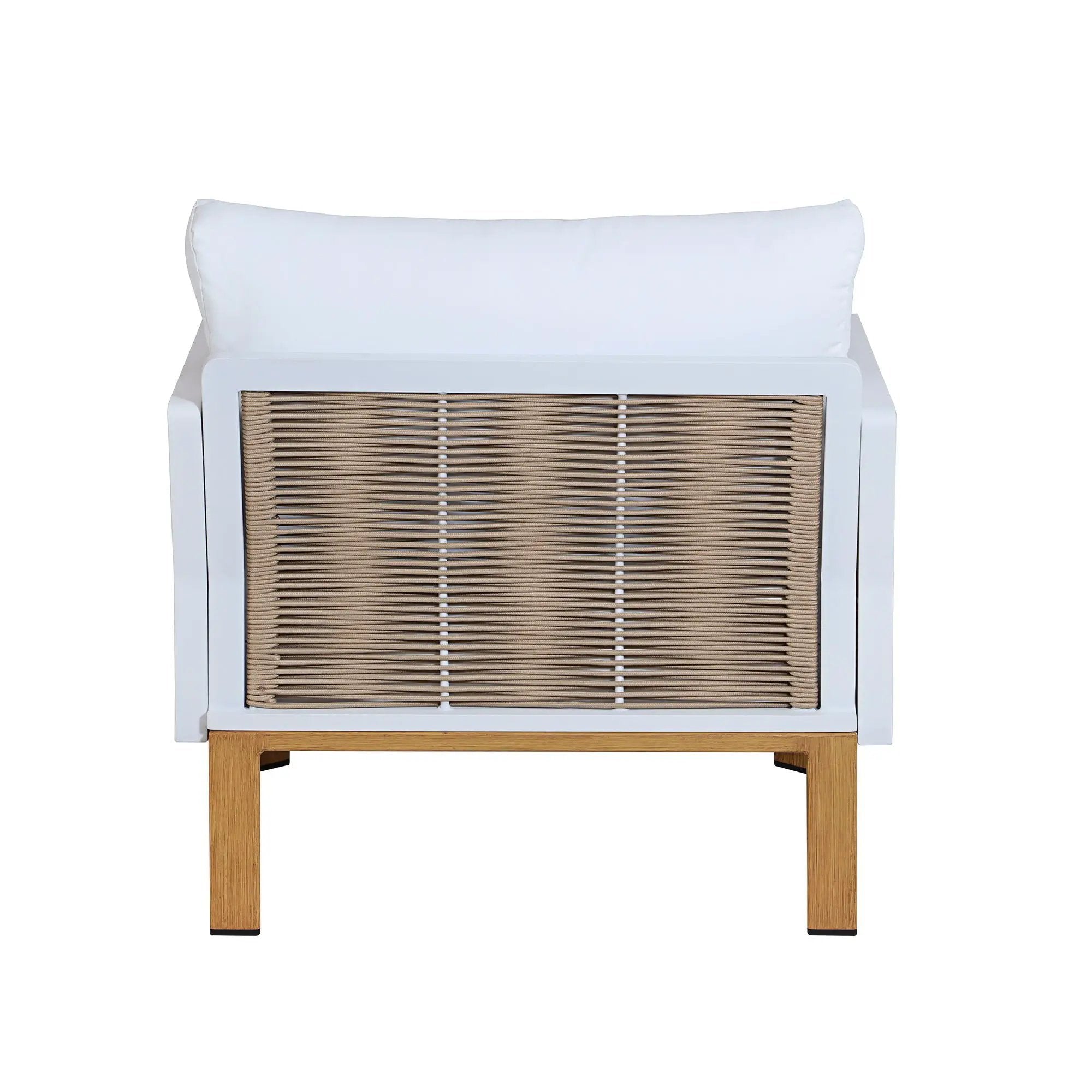 Vine - 4 Piece Outdoor Conversation Set - White by HouseOfZazla