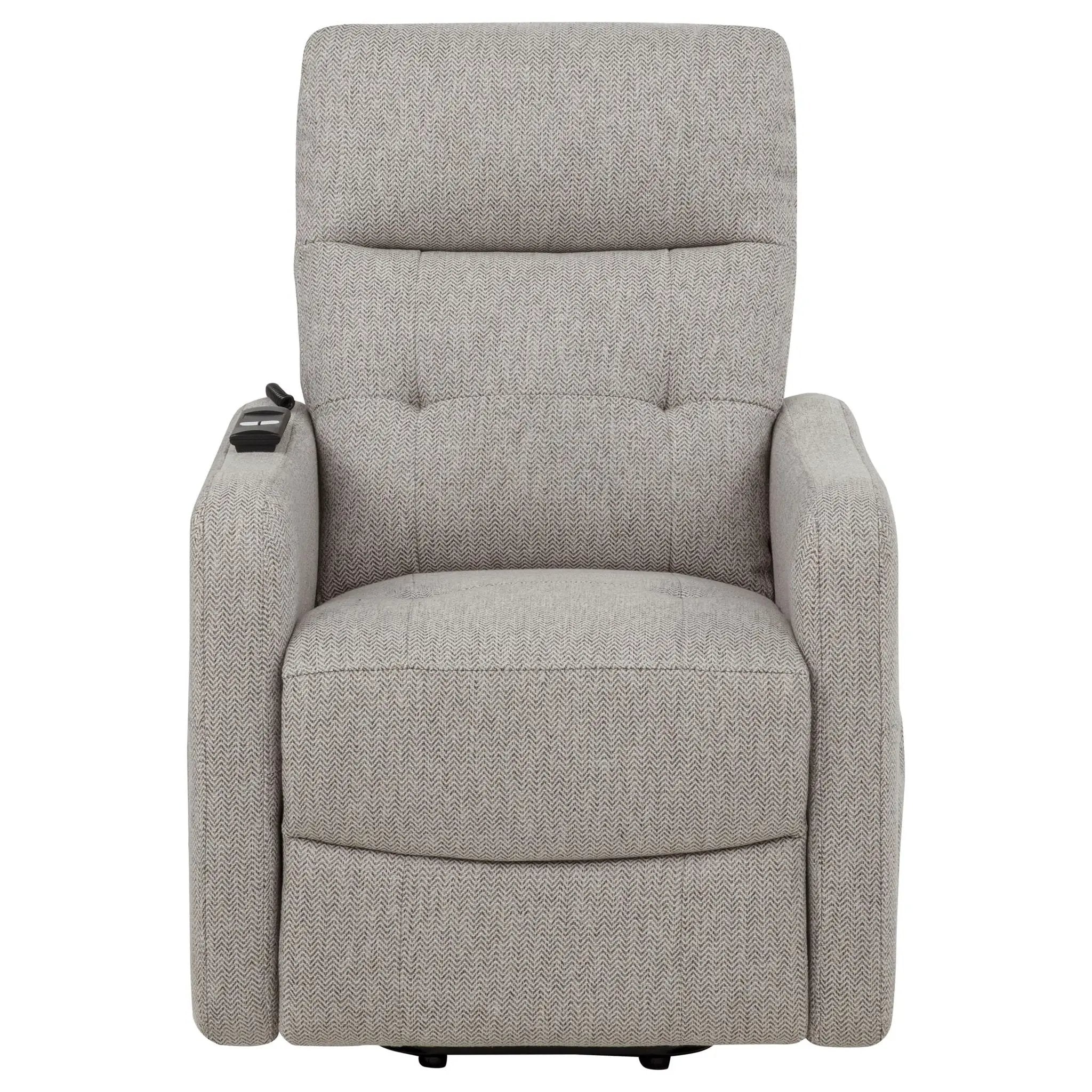 Dayes Upholstered Power Lift Recliner Chair Taupe by Unique Piece Furniture