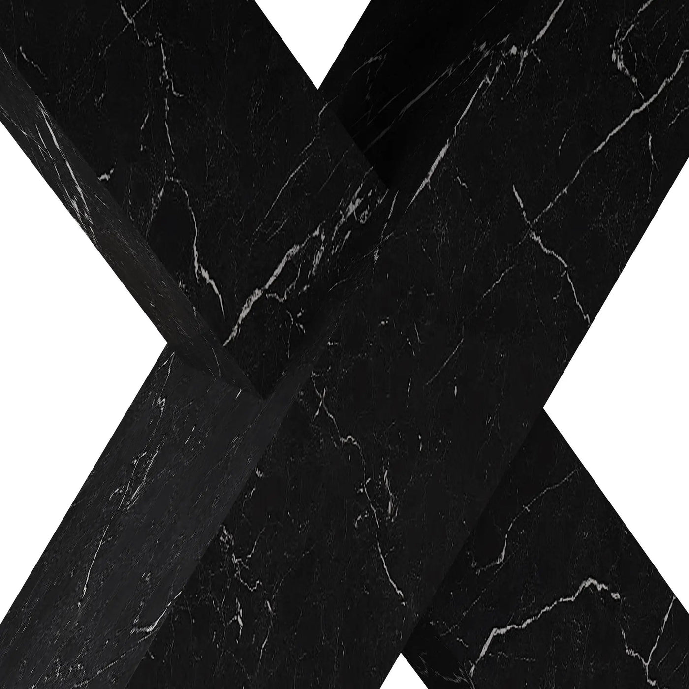 Modern Rectangle Dining Table With Stretchable TopAnd X Shape Legs by HouseOfZazla