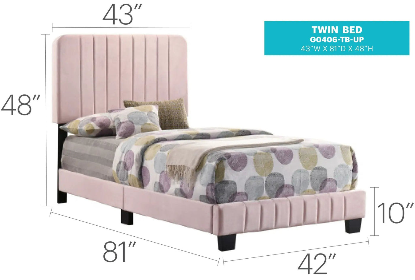 Channel Tufted Bed by Unique Piece Furniture