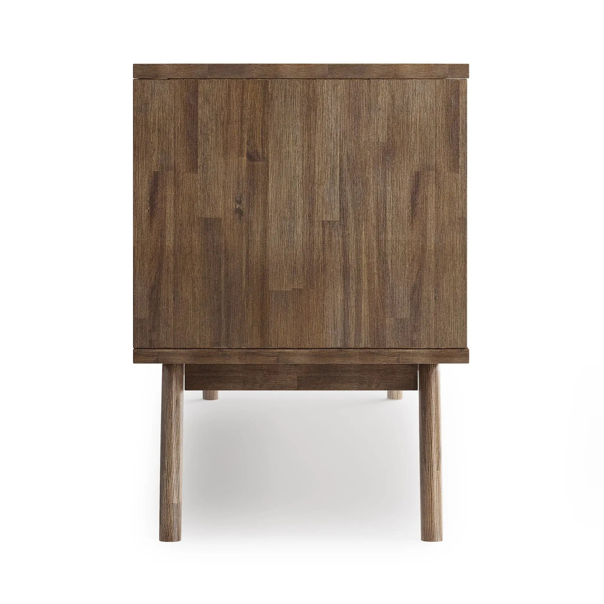 Clarkson - Low TV Stand - Rustic Natural Aged Brown by Unique Piece Furniture