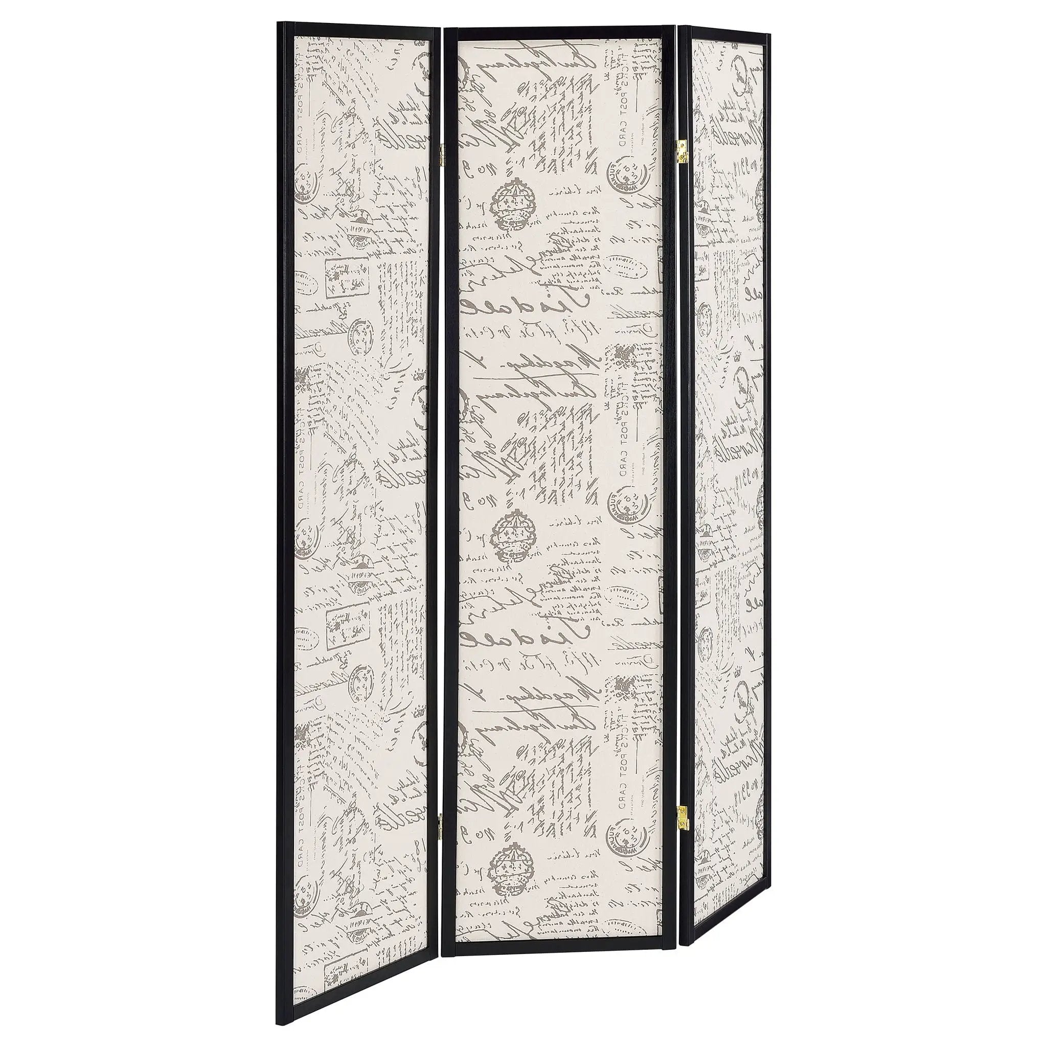 3 Panel Folding Screen - Beige by HouseOfZazla