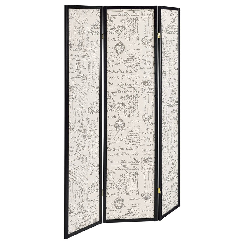 3 Panel Folding Screen - Beige by HouseOfZazla