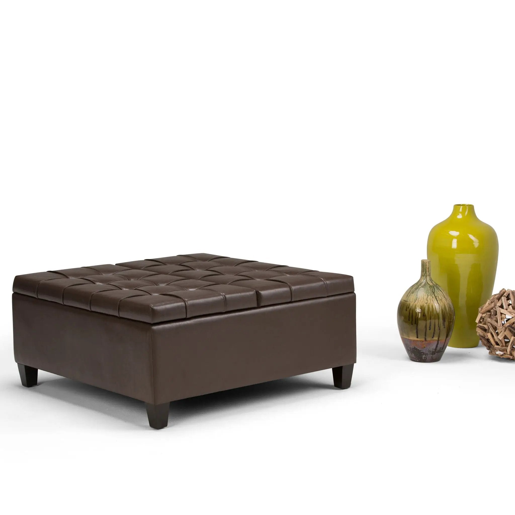 Harrison - Upholstered Coffee Table Storage Ottoman by Unique Piece Furniture