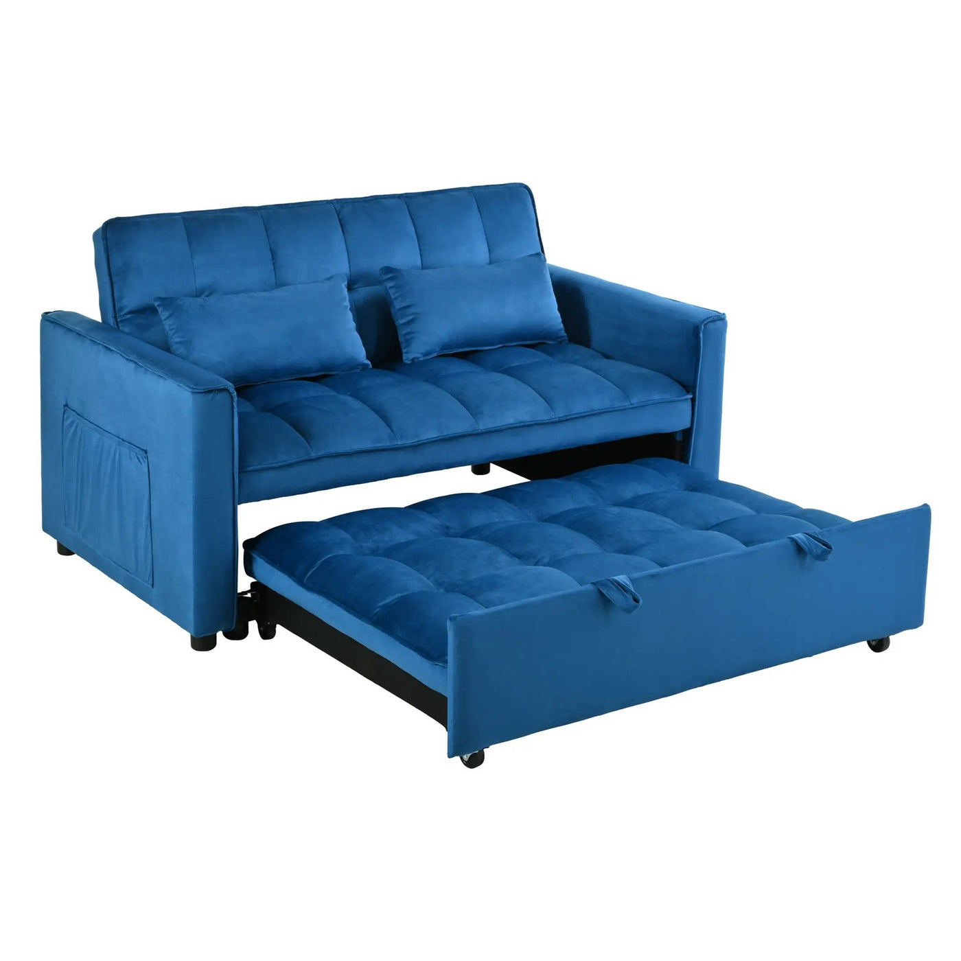 3 In 1 Pull Out Couch Convertible Sofa Bed With Reclining Backrest by Unique Piece Furniture