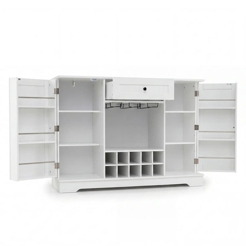 47.2 Inch Sideboard Cabinet with Wine Rack and Storage by DirectDeals